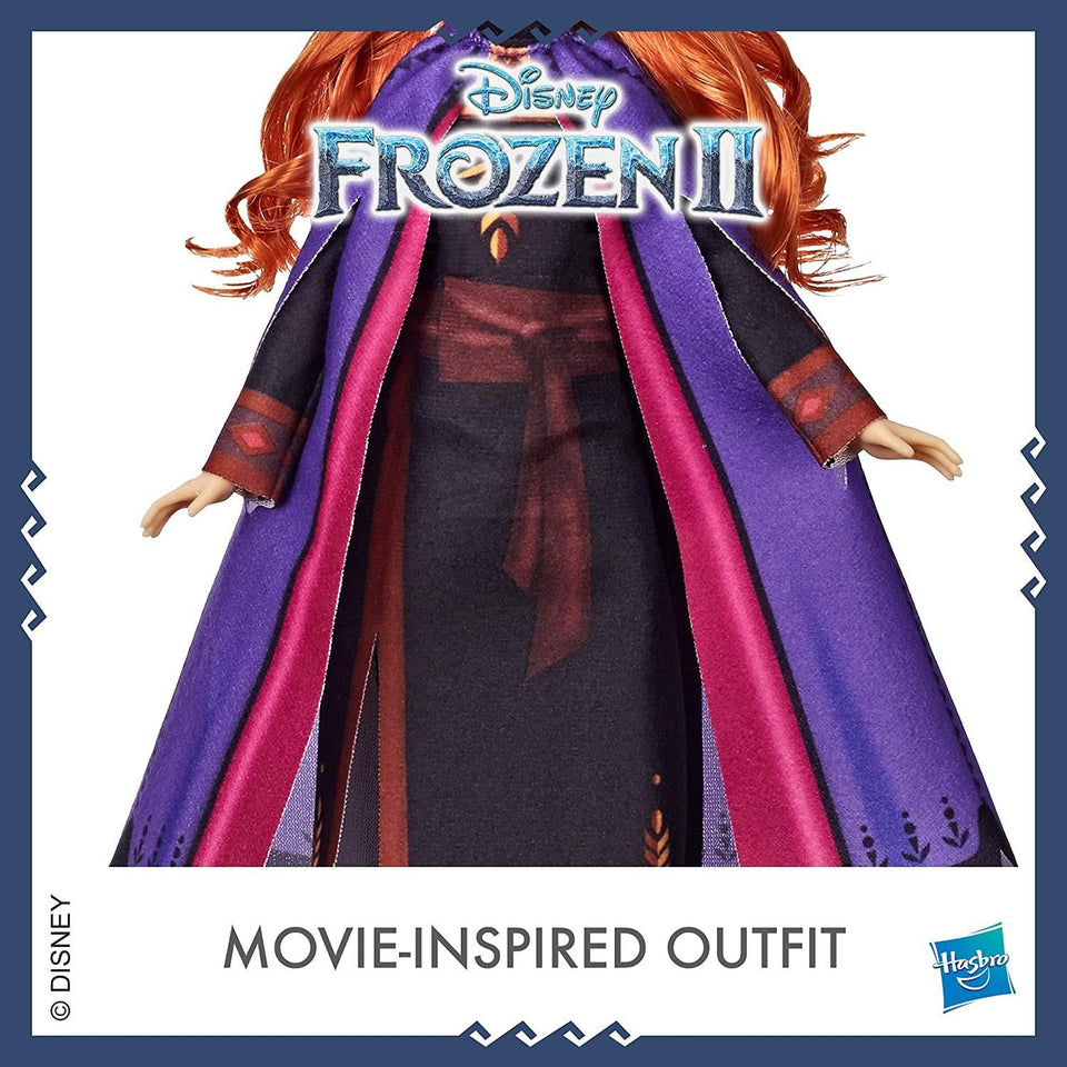 Disney Frozen 2 Anna Fashion Doll with Long Red Hair Princess Hasbro