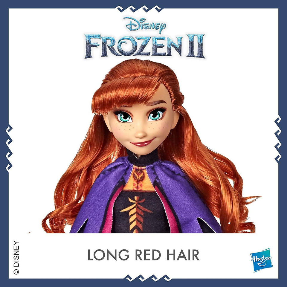 Disney Frozen 2 Anna Fashion Doll with Long Red Hair Princess Hasbro