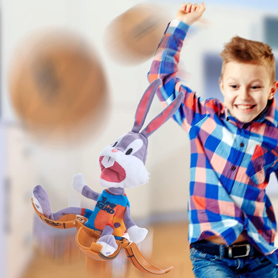 Space Jam A New Legacy: Bugs Bunny Plush Drop 'n Pop Basketball Kids Interactive Toy WOW! Stuff