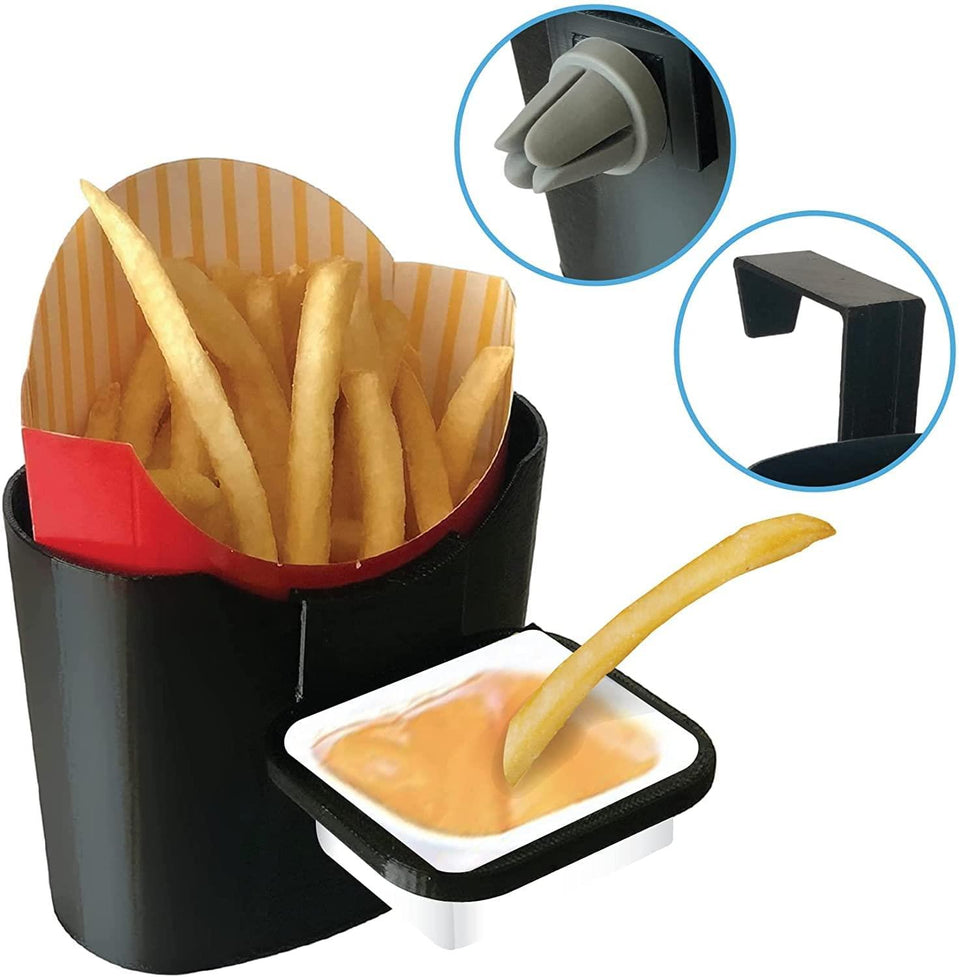 Vent N' Door Caddy 2pk French Fry Sauce Holder Multi Use Storage Travel Mighty Mojo