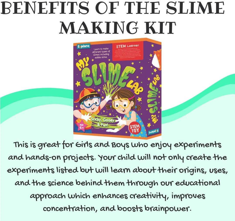 Mighty Mojo Explore STEM Learner My Slime Lab Sticky Gooey Science Kids Fun 13015