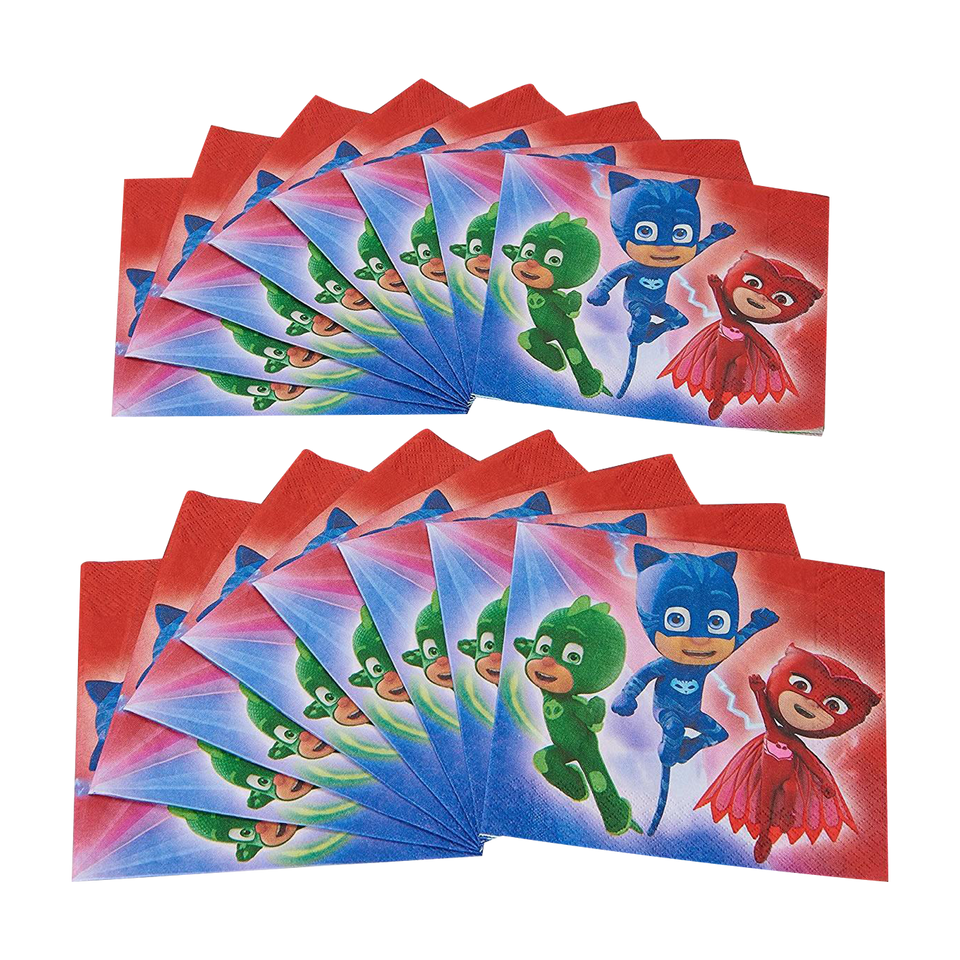 PJ Masks Lunch Napkins 16-Piece Kids Party Decorations DesignWare