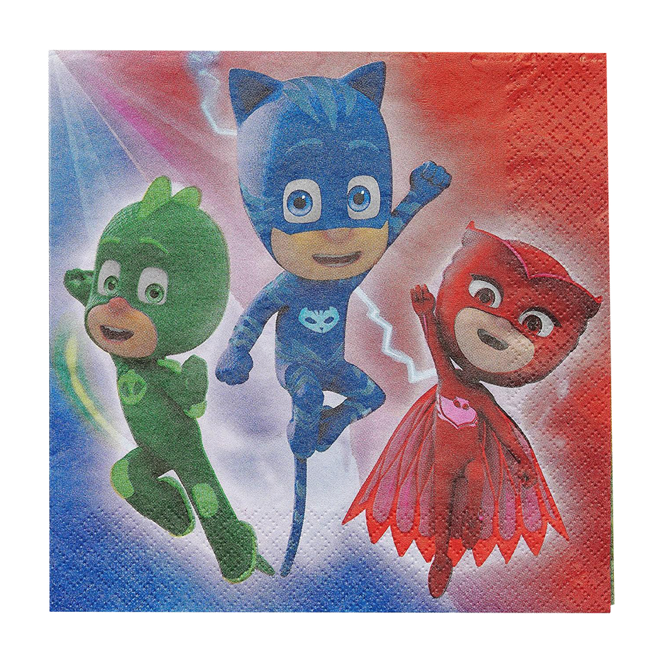 PJ Masks Lunch Napkins 16-Piece Kids Party Decorations DesignWare