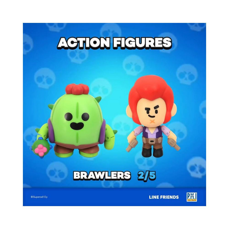 Brawl Stars Spike & Colt Pistols Cactus Fighters Brawler Action Figure Set PMI International