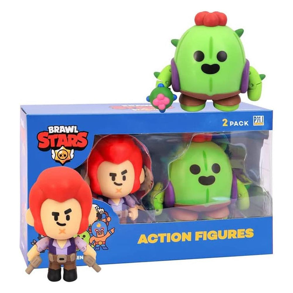 Brawl Stars Spike & Colt Pistols Cactus Fighters Brawler Action Figure Set PMI International