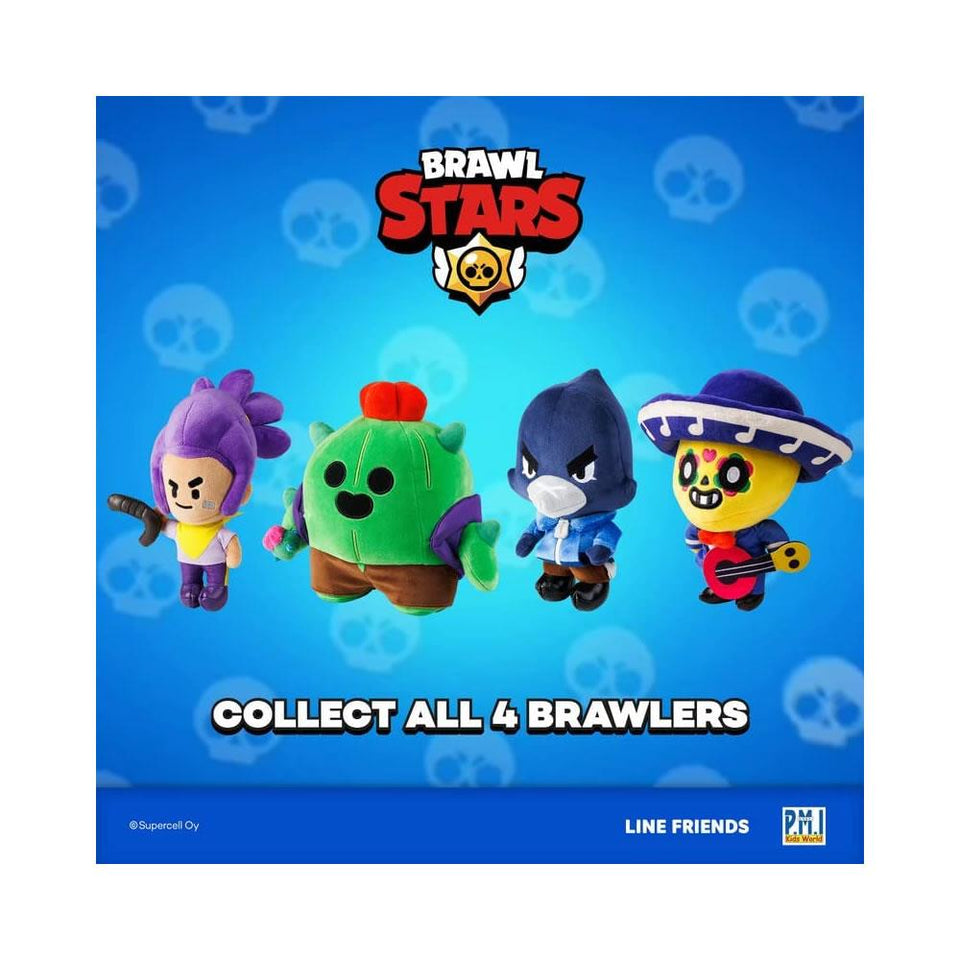 Brawl Stars Shelly Plush Buddy Blaster 7" Brawler Gaming Fighter Doll Character Figure PMI International