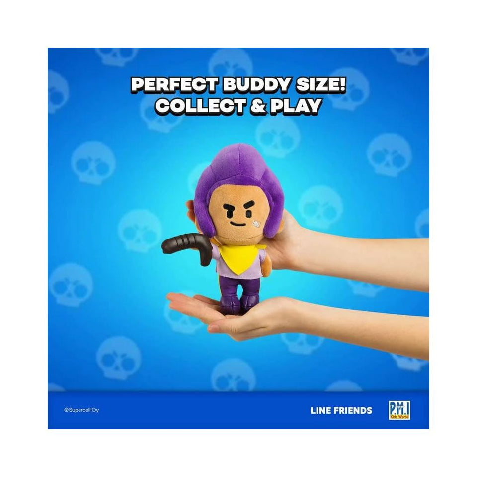 Brawl Stars Shelly Plush Buddy Blaster 7" Brawler Gaming Fighter Doll Character Figure PMI International