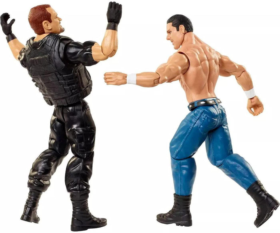 WWE British Bulldog vs Big Boss Man Championship Showdown Side Plate Figures Mattel
