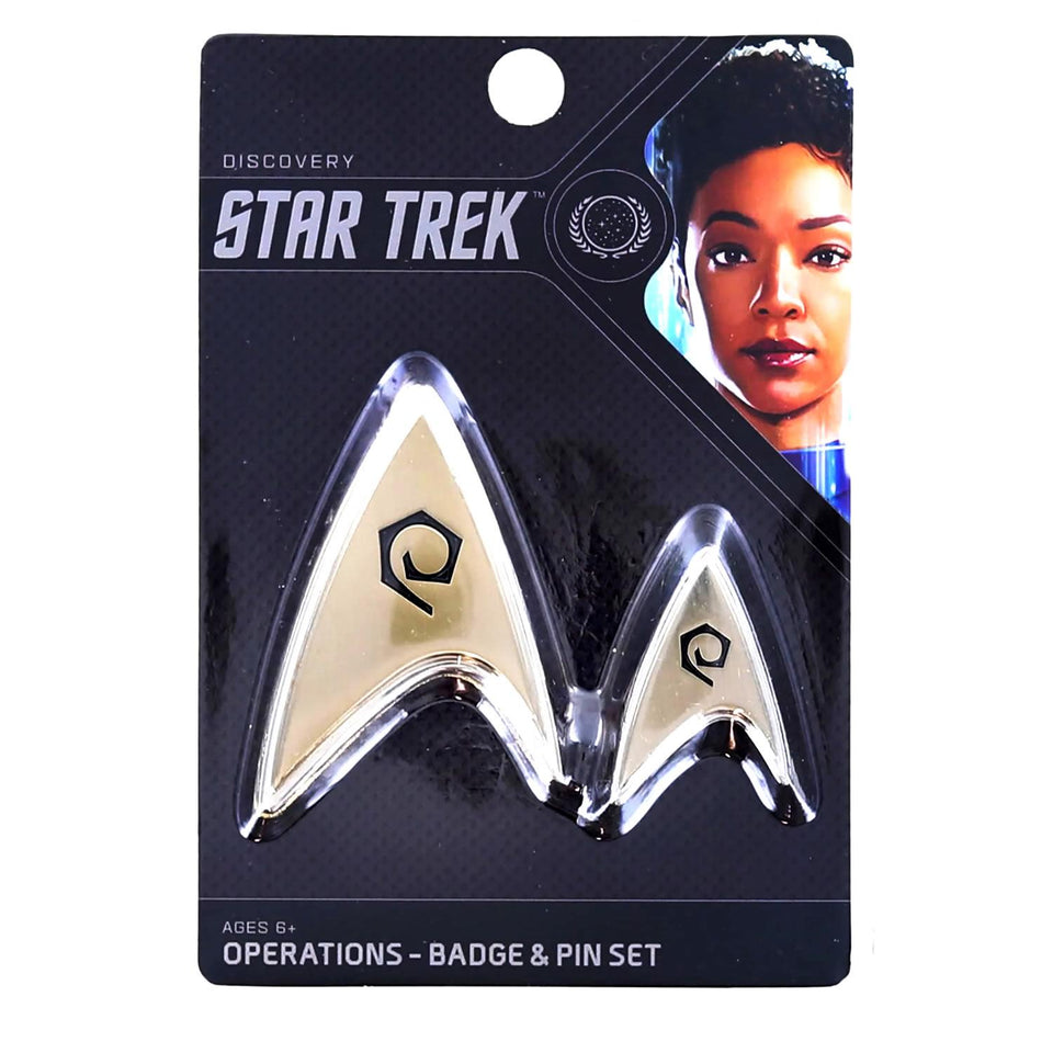 Star Trek Discovery Insignia Badge & Pin Sets Enterprise Operations Costume Accessories QMx