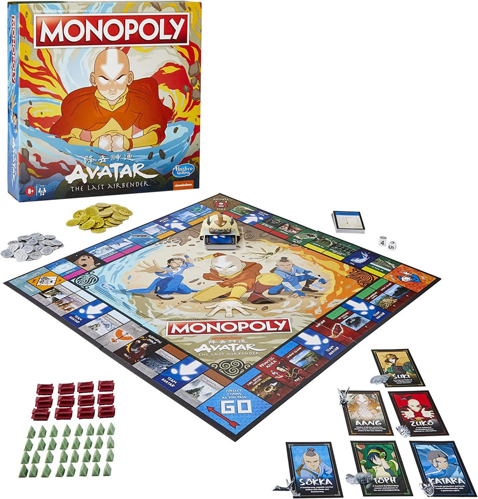 Monopoly Avatar The Last Airbender Edition Nickelodeon TV Show Game Hasbro