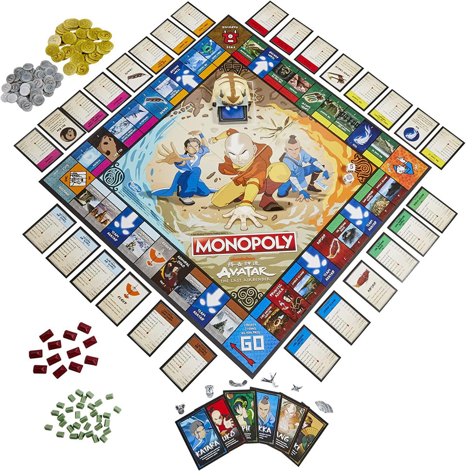Monopoly Avatar The Last Airbender Edition Nickelodeon TV Show Game Hasbro