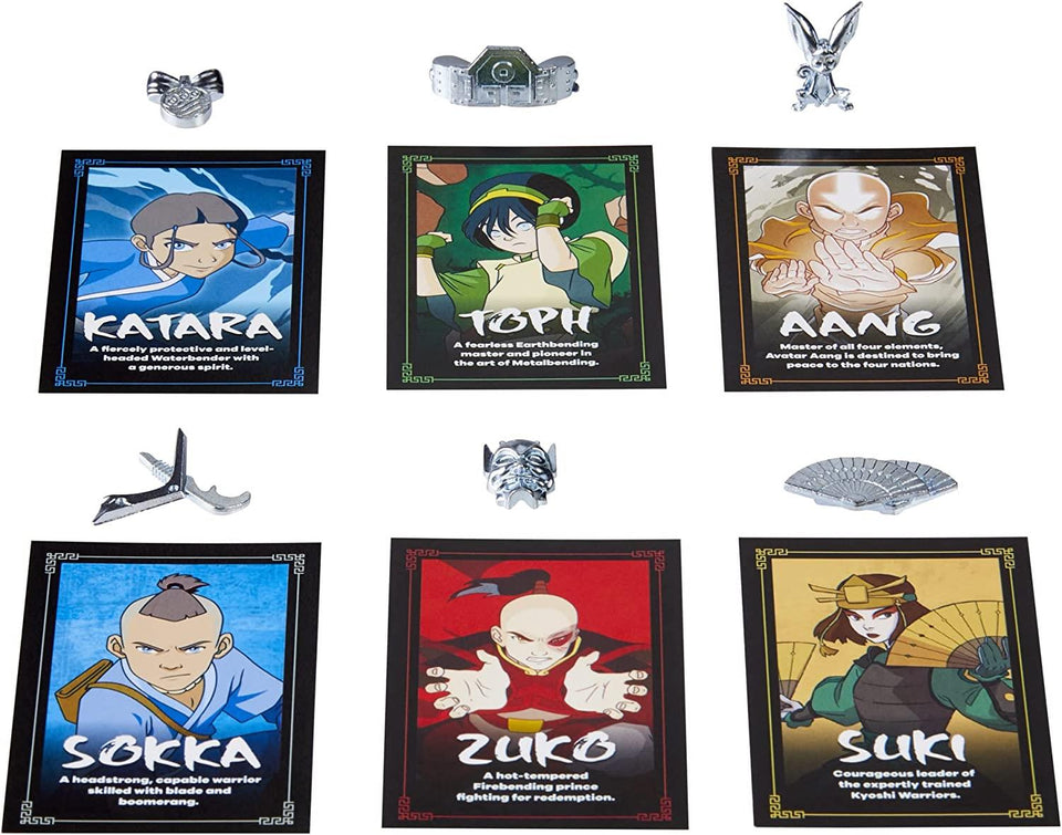 Monopoly Avatar The Last Airbender Edition Nickelodeon TV Show Game Hasbro