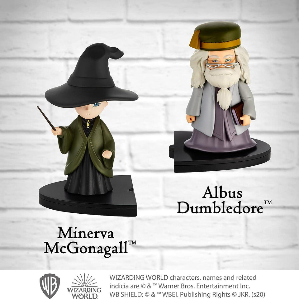 Albus Dumbledore & Minerva McGonagall Ink Stampers Wizard Cake Toppers Figures PMI International