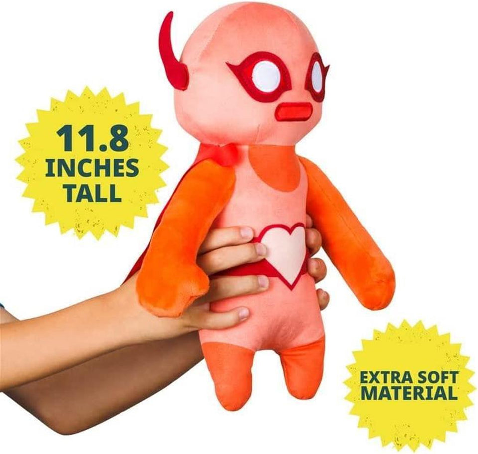 Gang Beasts Red Wrestler Plush 12" Video Game Character Doll Figure PMI International