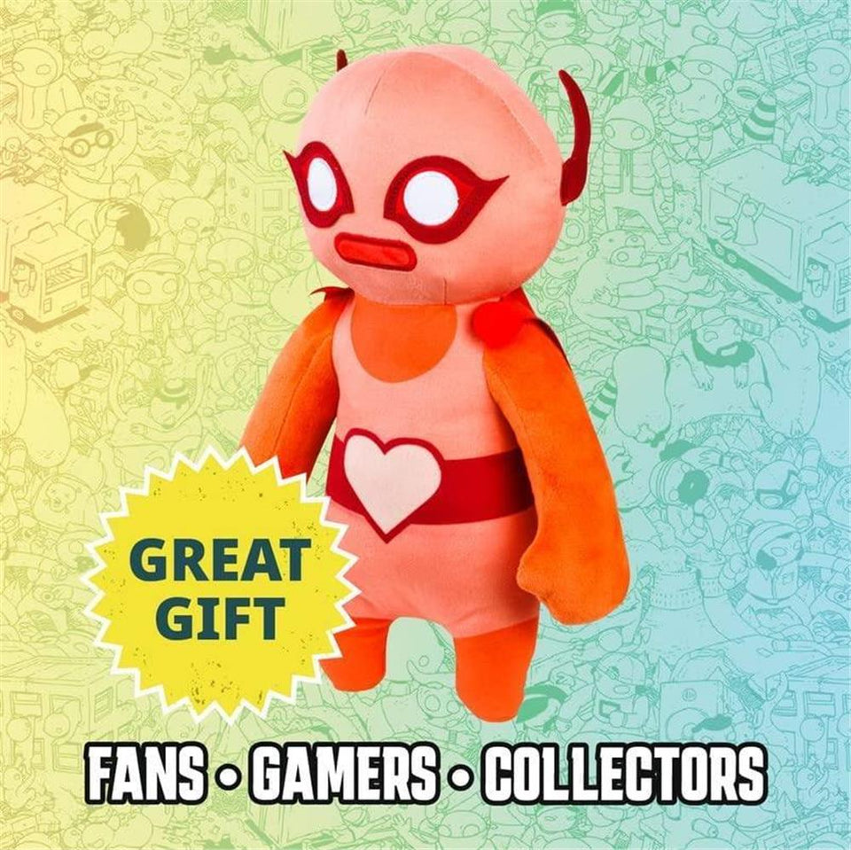 Gang Beasts Red Wrestler Plush 12" Video Game Character Doll Figure PMI International