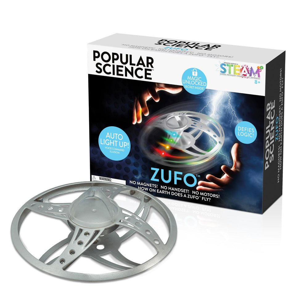 Popular Science ZUFO Hand Soaring Hover Spinner LED Drone STEAM WOW! Stuff