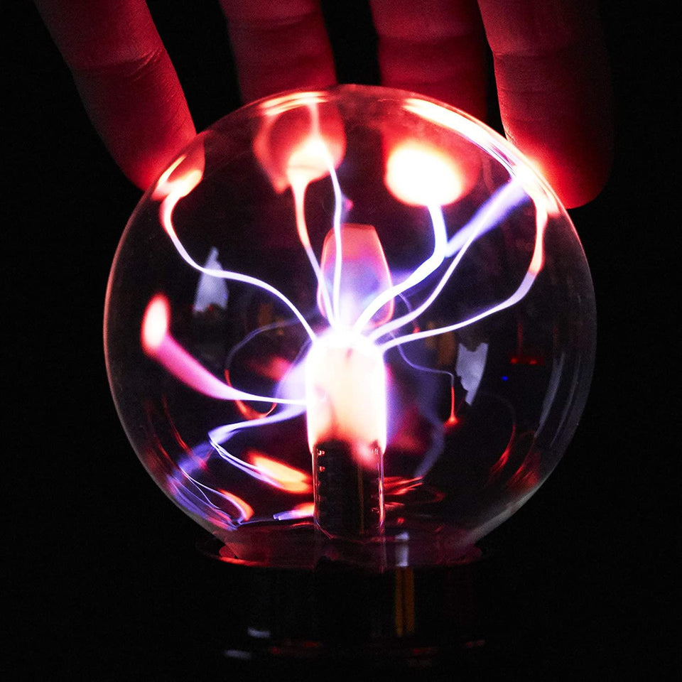 Plasma Ball 2.0 Popular Science Lightning Orb Touch Sound STEAM Toy WOW! Stuff