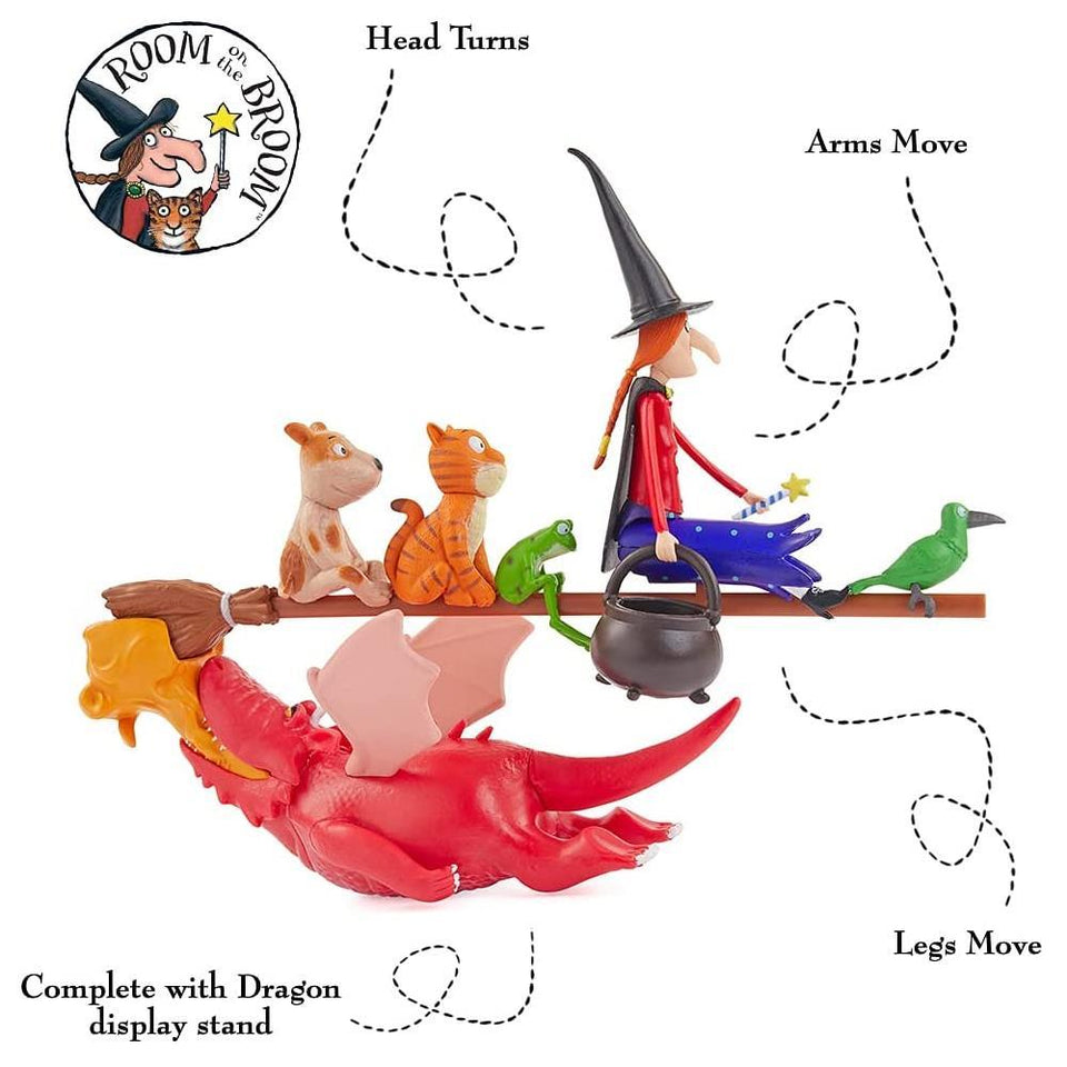 Julia Donaldson Room On The Broom Story Time Character Figure Set Pack WOW! Stuff