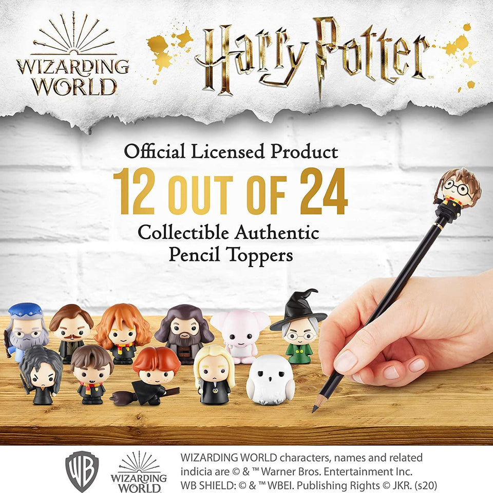 Harry Potter Pencil Toppers 12pk Dobby Hedwig Albus Bellatrix Minerva Rubeus PMI International