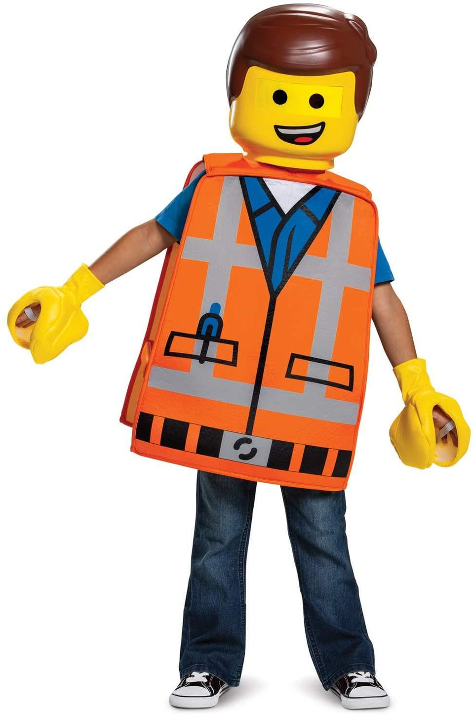 Emmet Lego Movie 2 Basic size XS 3T/4T Toddler Character Costume Licensed Disguise