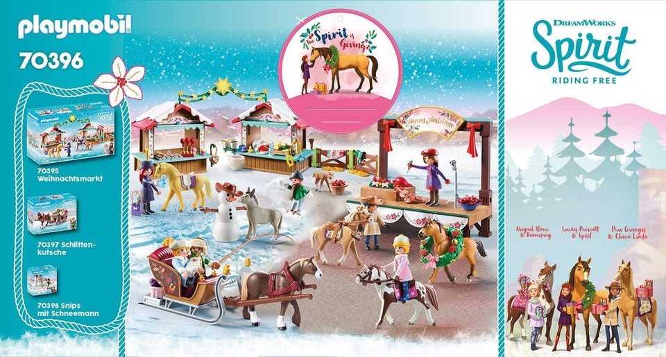 Playmobil Spirit Riding Free Christmas Concert Dreamworks Horses Xmas Holiday Figures