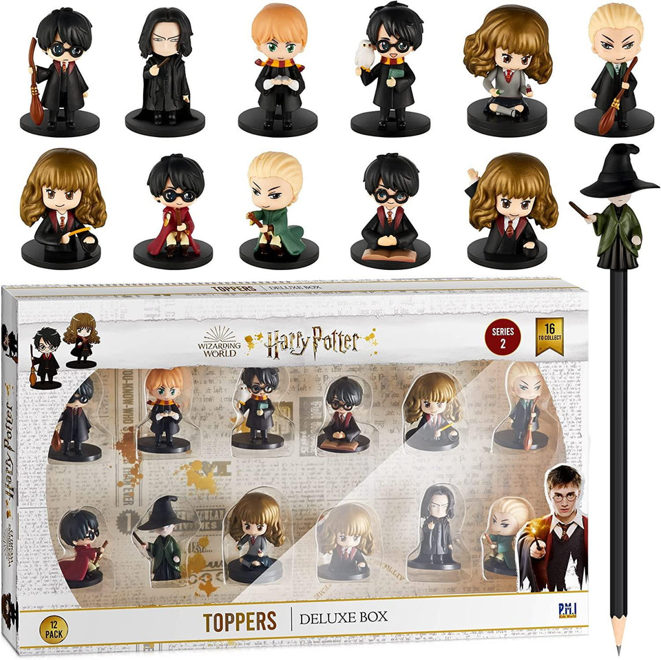 Harry Potter Pencil Toppers 12pk Kids Party Favor Movie Character Figures PMI International