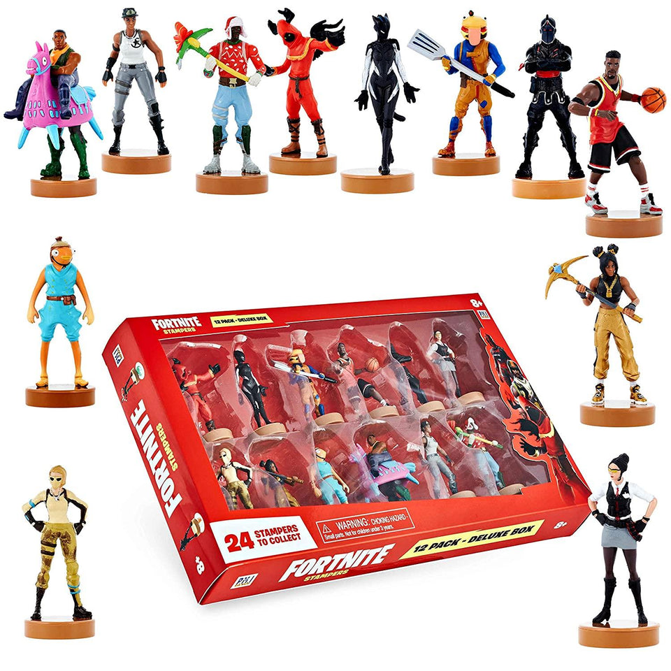 Fortnite Stampers 12pk Whistle Warrior Sparkle Party Favors Character PMI International