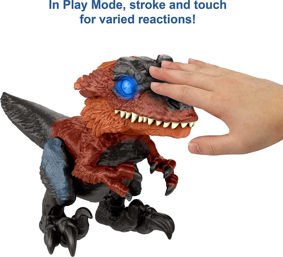 Jurassic World Dominion Uncaged Pyroraptor Ultimate Motion Sounds Dinosaur Figure Interactive Mattel