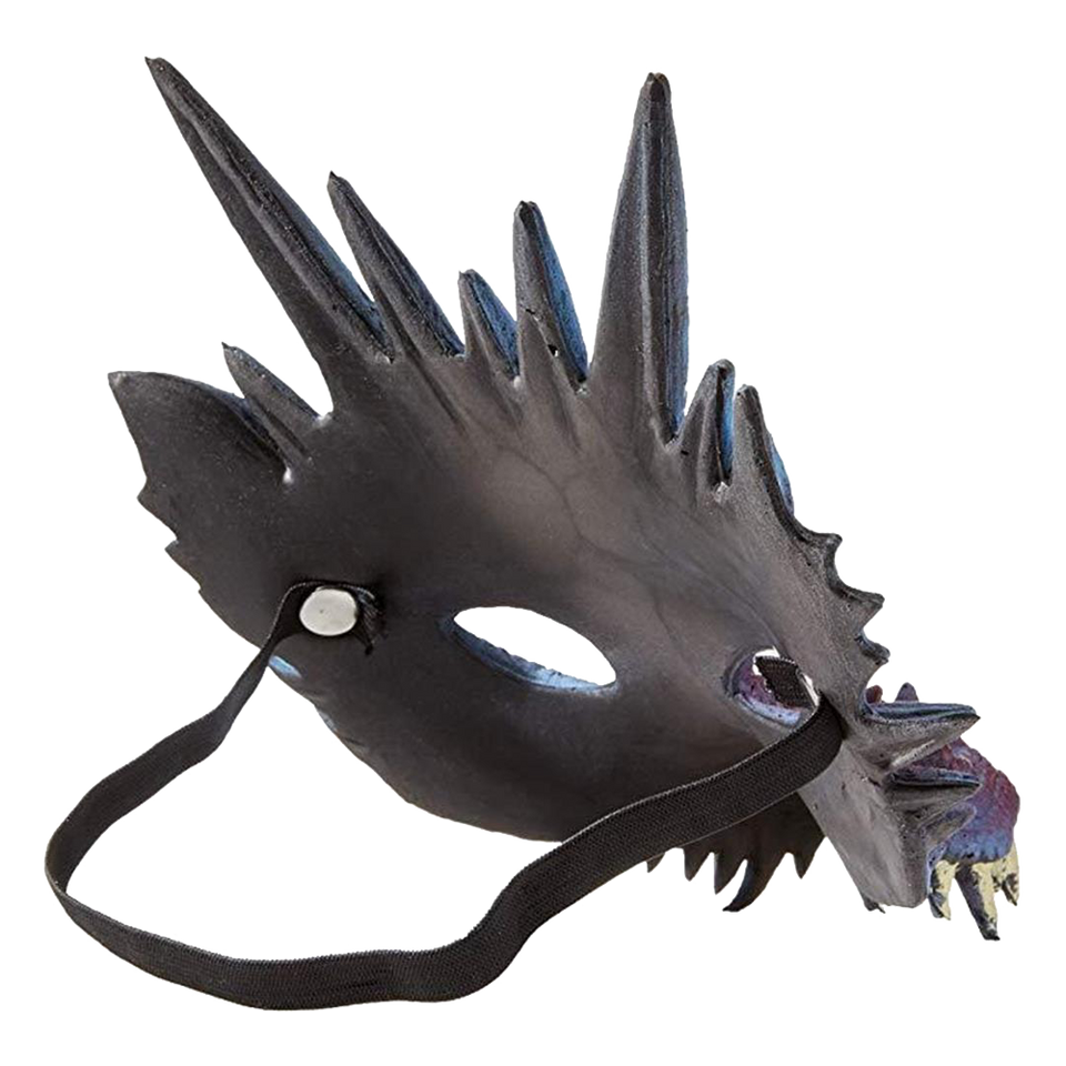 Mythical Purple Dragon Mask Supersoft Adult Costume Accessory