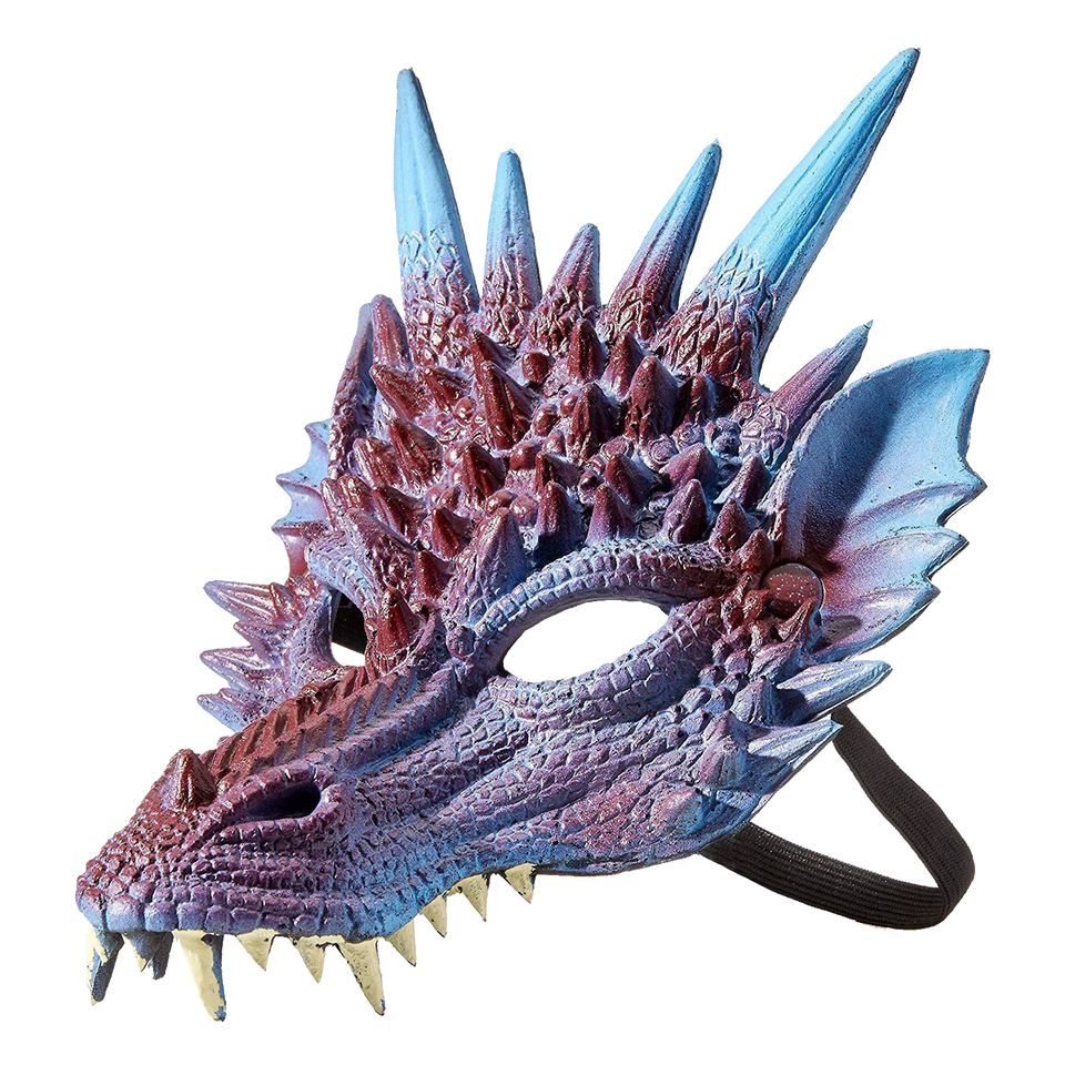 Mythical Purple Dragon Mask Supersoft Adult Costume Accessory