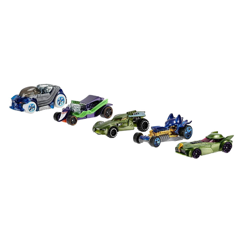 Hot Wheels DC Comics Batman & Rogues Gallery Vehicle 5-Pack Cars