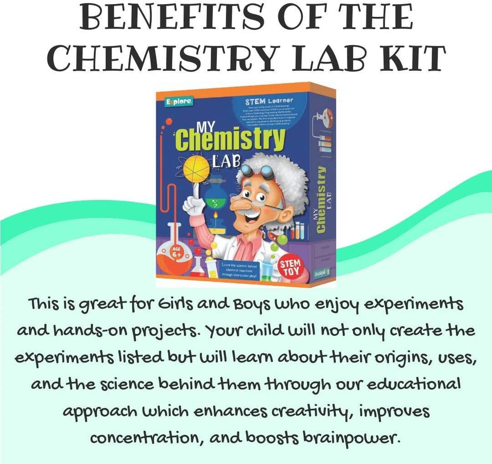 Explore STEM Learner My Chemistry Lab DIY Science Experiment Kit ...