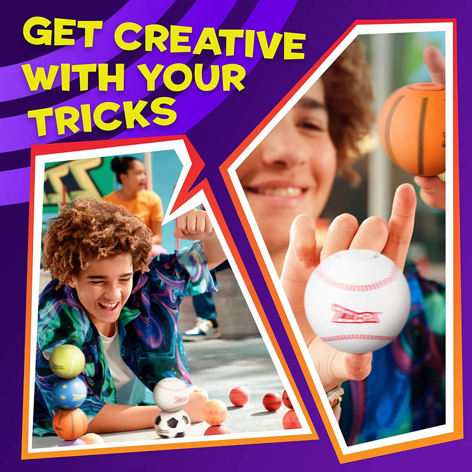 Original ZZZOPA Homerun Fidget Stress Ball Mini Baseball Spin Bounce Toy PMI International
