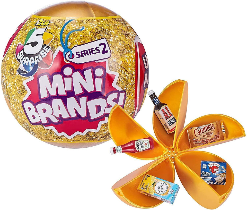 Zuru 5 Surprise Series 2 Mini Shopping Brands 2pk Gold Capsule Miniature Toy
