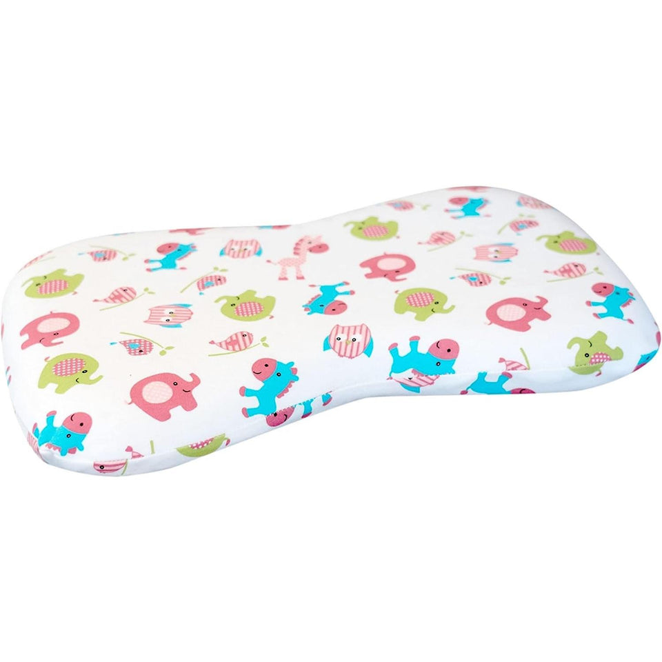 My Peanut Baby Memory Foam Bed Pillow Pink Flat Head Protection Unisex