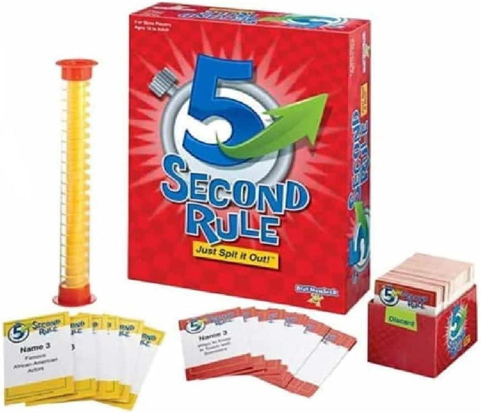 5 Second Rule Party Game Timed Fast Paced Family Friendly Fun PlayMonster