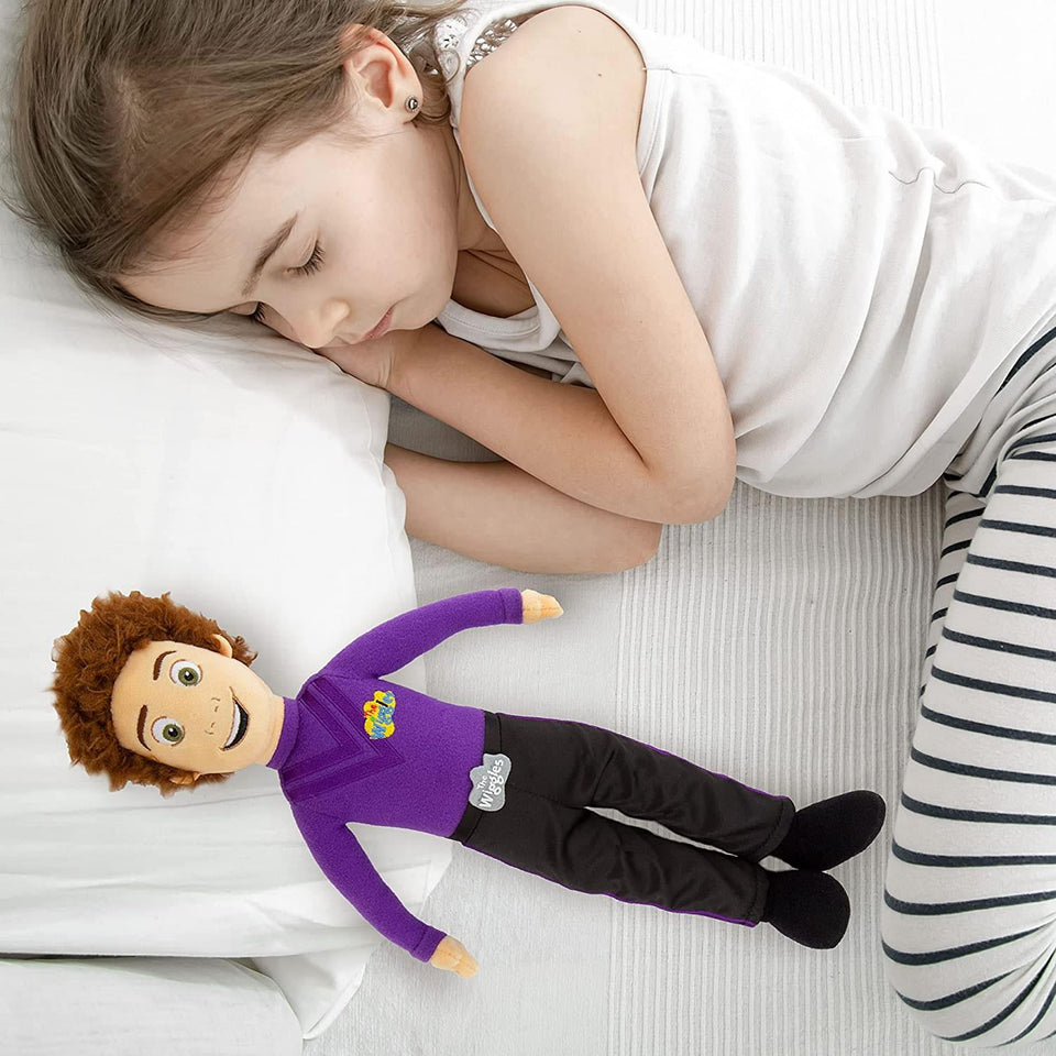 The Wiggles Purple Wiggle Lachy 14" Plush Doll Kids Musical Group Mighty Mojo