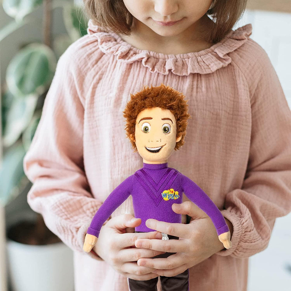 The Wiggles Purple Wiggle Lachy 14" Plush Doll Kids Musical Group Mighty Mojo