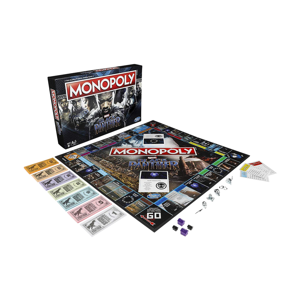 Monopoly Game: Black Panther Marvel Edition Board Game Hasbro