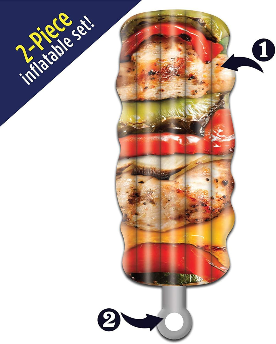 Chicken Shish Kebab Float & Noodle 2-in-1 Pool Floats Raft Tube Inflatable Mighty Mojo