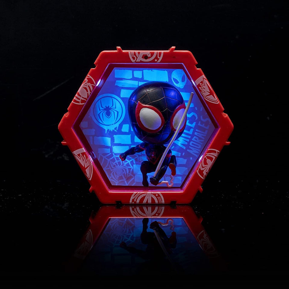 Marvel Spiderman Miles Morales Swipe to Light Connect Figure WOW Pod WOW! Stuff