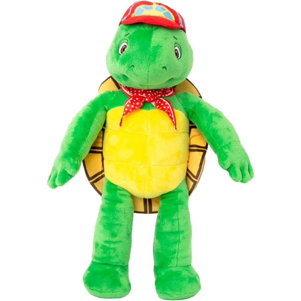 Franklin the Turtle Plush Doll 14" Book TV Series Character Stuffed Animal Hat Bandana Mighty Mojo