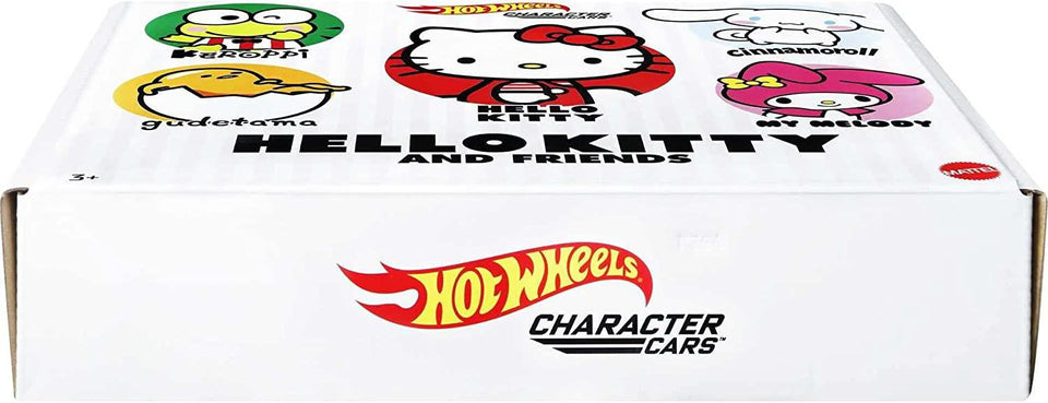 Hot Wheels Hello Kitty & Friends Character Cars 5pk Keroppi Gudetama Cinnamaroll My Melody Mattel