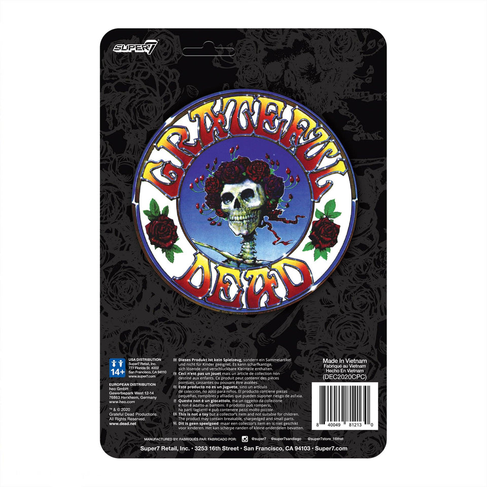 Grateful Dead Bertha Skull & Roses 50th Anniversary Album Figure Super7