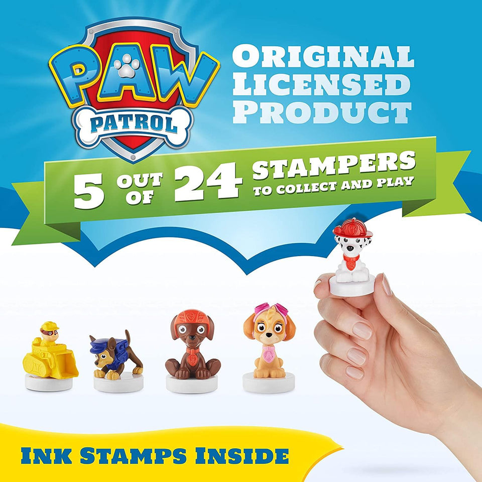 Paw Patrol Characters Stampers 5pk Zuma Rubble in Bulldozer Figure Set PMI International