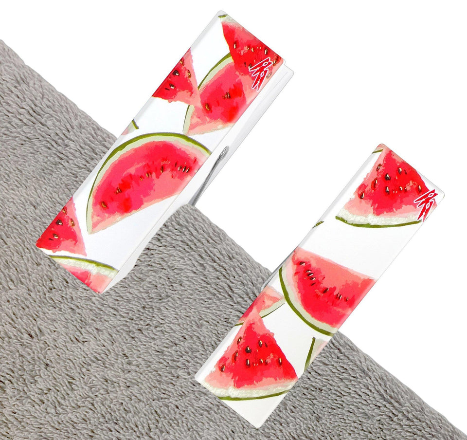 Beach Pool Towel Clips Watermelon Summer Secure Bag Lounge Chair Protection Accessory LogoPeg