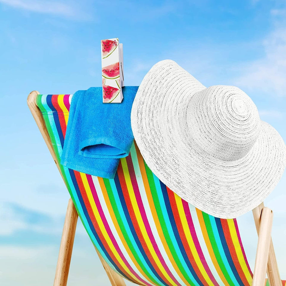 Beach Pool Towel Clips Watermelon Summer Secure Bag Lounge Chair Protection Accessory LogoPeg