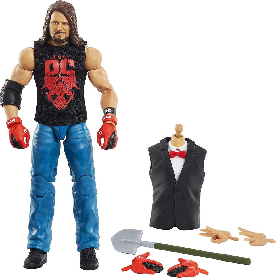 WWE AJ Styles Wrestlemania Elite Build-A-Figure Posable Collectible Figure Mattel