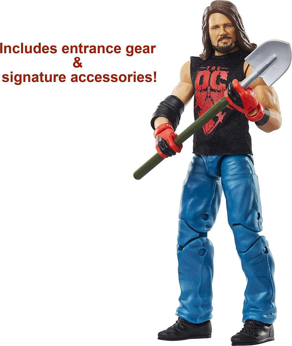 WWE AJ Styles Wrestlemania Elite Build-A-Figure Posable Collectible Figure Mattel