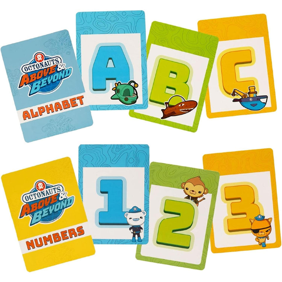 Octonauts Kids Alphabet & Numbers Flash Cards Teach ABC 123's Learning Game Educational Mighty Mojo
